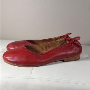 Sofft Crimson Leather Loafers